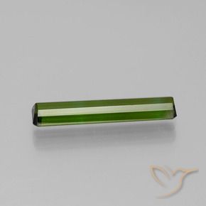 1.35カラットの天然フォレストグリーントルマリン、八角形 / エメラルドカット、VVS-VS