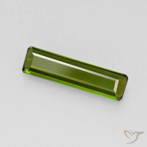 1.05ct 天然 海藻グリーン トルマリン, エメラルドカット, VVS