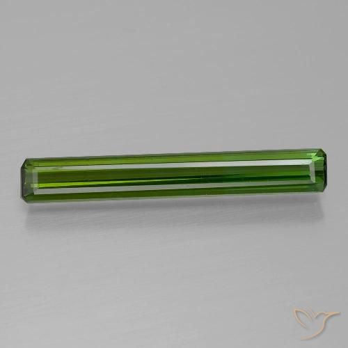 1.18ct 天然 アーシーグリーン トルマリン, エメラルドカット, VVS