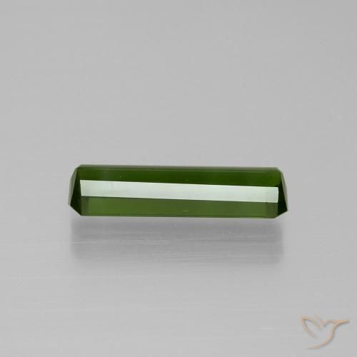 1.59カラットの天然フォレストグリーントルマリン（13.8×4.2 mm・エメラルドカット）