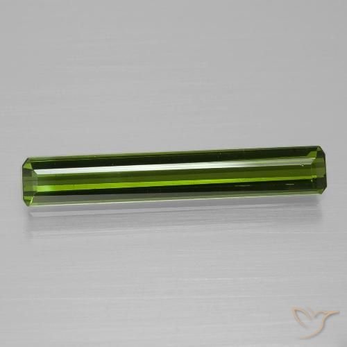 1.59ct 天然 ダークグリーン トルマリン, エメラルドカット, VS