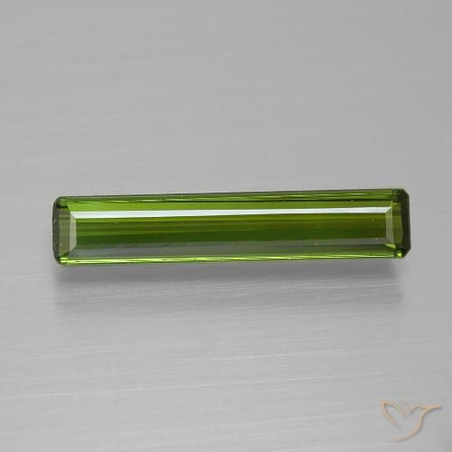 1.45ct 天然 ディープグリーン トルマリン, エメラルドカット, VVS-VS