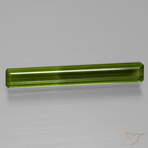 1.56ct 天然 ディープグリーン トルマリン, エメラルドカット, VS