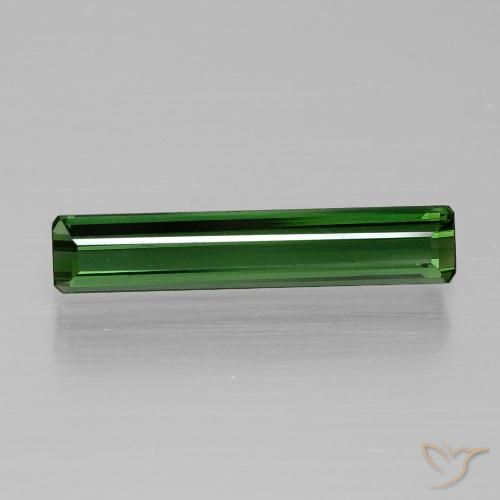 1.56ct 天然 ディープグリーン トルマリン, エメラルドカット, VVS-VS