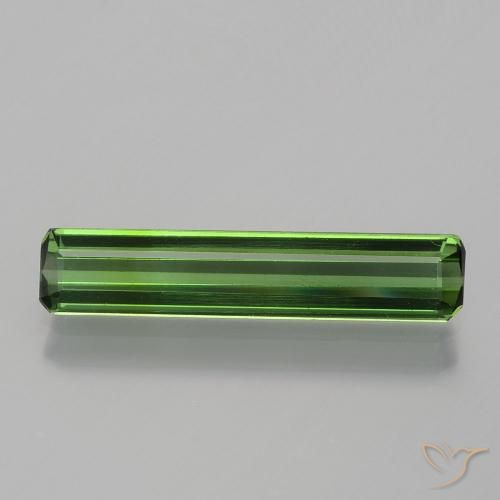 1.36ct 天然 ダークグリーン トルマリン, エメラルドカット, VVS-VS