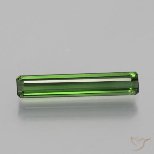 1.37ct 天然 アーシーグリーン トルマリン, エメラルドカット, VS
