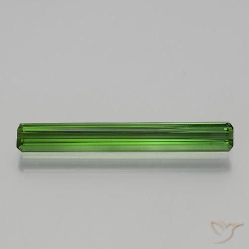 1.76ct 天然 ミディアムグリーン トルマリン, エメラルドカット, VS