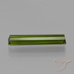 2.55カラットの天然フォレストグリーントルマリン、バゲット、VS