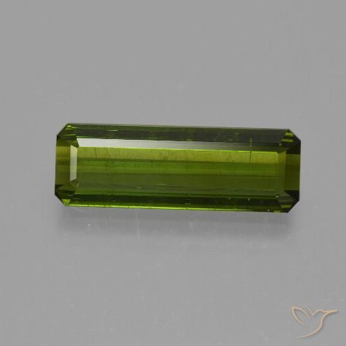 1.77ct 天然 ディープグリーン トルマリン, エメラルドカット, VS