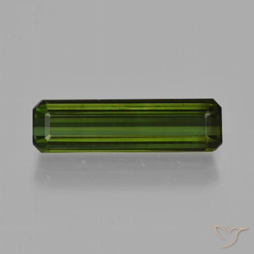2.77ct 天然 フォレストグリーン トルマリン, エメラルドカット, VS