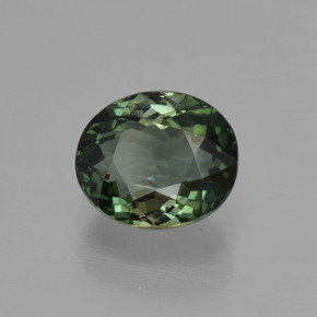1.31カラットの天然フォレストグリーントルマリン（7.1×6 mm・オーバルカット）
