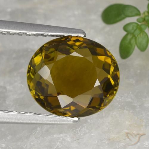 2.72ct 天然 ゴールドブラウン トルマリン, 楕円形, VVS