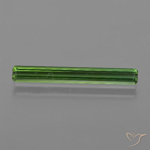 1.50ct 天然 ミディアムグリーン トルマリン, エメラルドカット, VVS-VS