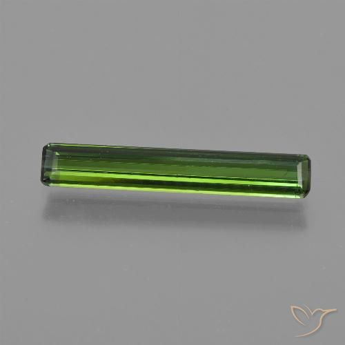 1.53ct 天然 ダークグリーン トルマリン, エメラルドカット, VS