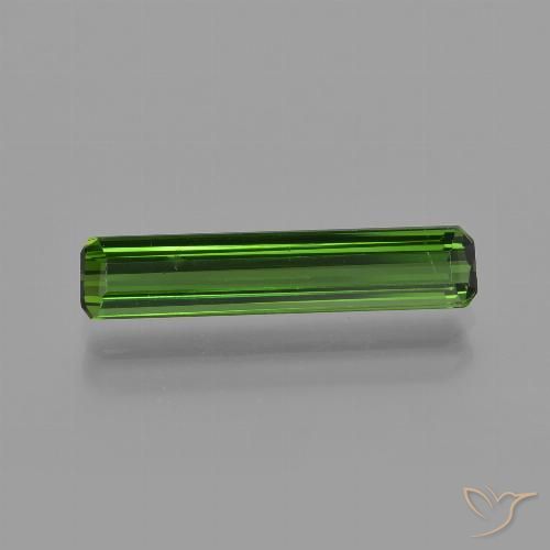 1.59ct 天然 ダークグリーン トルマリン, エメラルドカット, VS