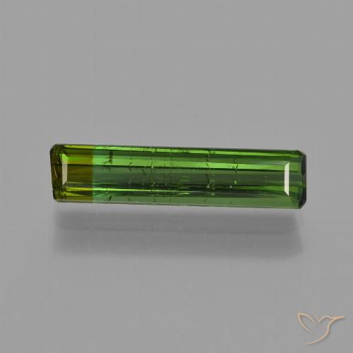 1.52ct 天然 アーシーグリーン トルマリン, エメラルドカット, VS-SI