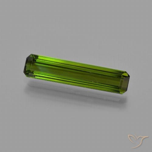 1.58ct 天然 アーシーグリーン トルマリン, エメラルドカット, VS