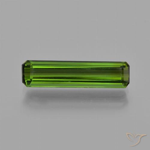 1.54ct 天然 フォレストグリーン トルマリン, エメラルドカット, VS