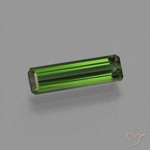 1.51ct 天然 ディープグリーン トルマリン, エメラルドカット, VVS-VS