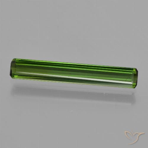1.11ct 天然 アーシーグリーン トルマリン, エメラルドカット, VS