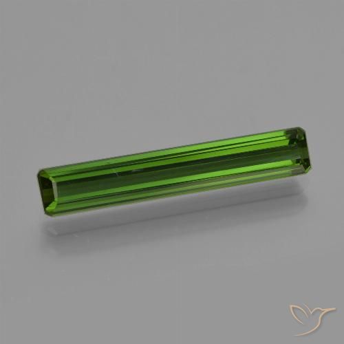 2.11ct 天然 ダークグリーン トルマリン, エメラルドカット, VVS-VS