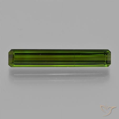 3.24ct 天然 濃いフォレストグリーン トルマリン, エメラルドカット, VS