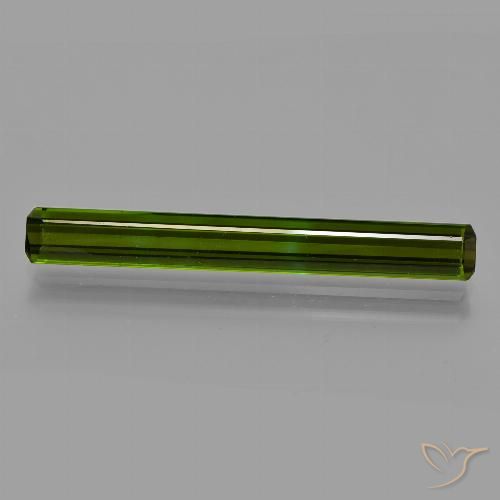3.19ct 天然 ディープグリーン トルマリン, エメラルドカット, VS