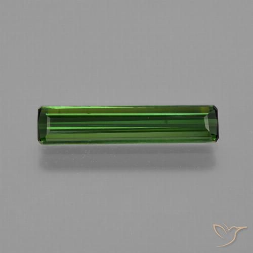 1.35ct 天然 フォレストグリーン トルマリン, エメラルドカット, VS