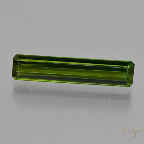 1.84ct 天然 ダークグリーン トルマリン, エメラルドカット, VS