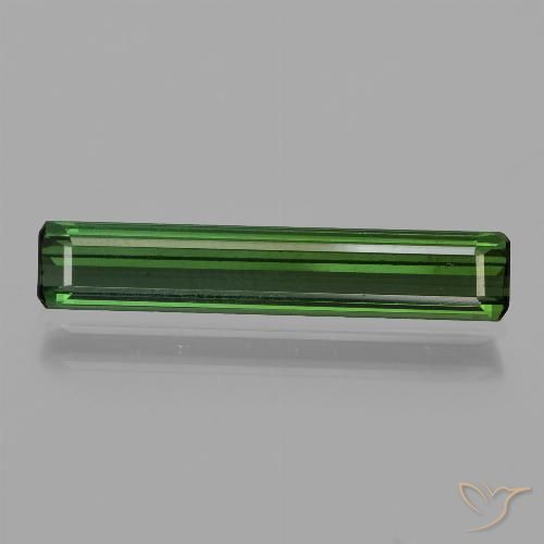 1.43ct 天然 ミディアムグリーン トルマリン, エメラルドカット, VVS-VS