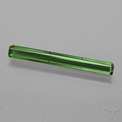 1.44ct 天然 ミディアムグリーン トルマリン, エメラルドカット, VS-SI