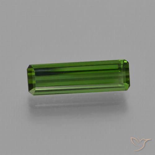 1.44ct 天然 アーシーグリーン トルマリン, エメラルドカット, VVS-VS