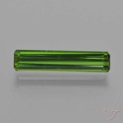 1.58ct 天然 ディープグリーン トルマリン, エメラルドカット, VVS-VS