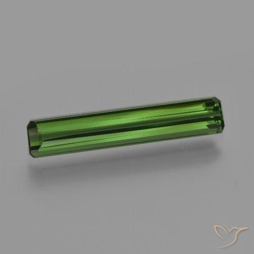1.51ct 天然 ダークグリーン トルマリン, エメラルドカット, VVS-VS