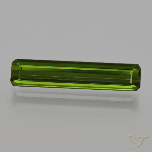 1.94ct 天然 アーシーグリーン トルマリン, エメラルドカット, VS