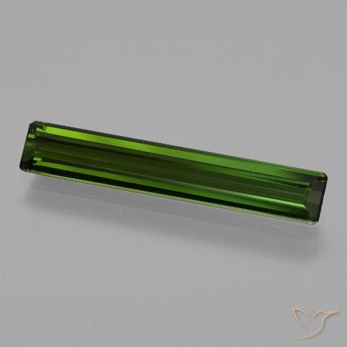 1.91ct 天然 ダークグリーン トルマリン, エメラルドカット, VVS-VS