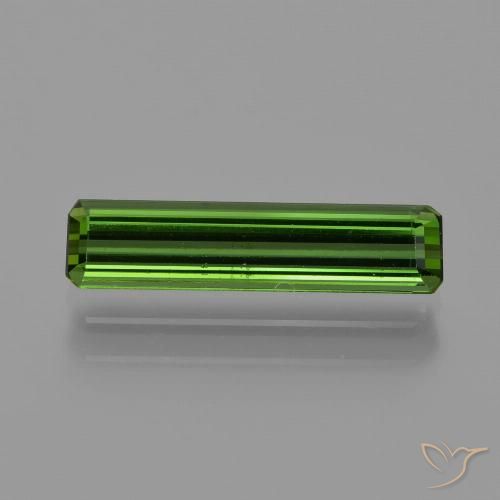 1.13ct 天然 ダークグリーン トルマリン, エメラルドカット, VVS-VS
