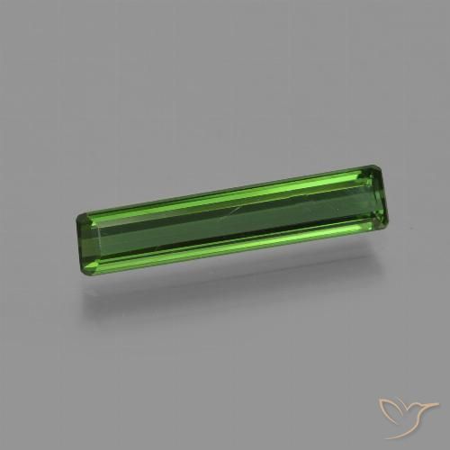1.14ct 天然 フォレストグリーン トルマリン, エメラルドカット, VVS-VS