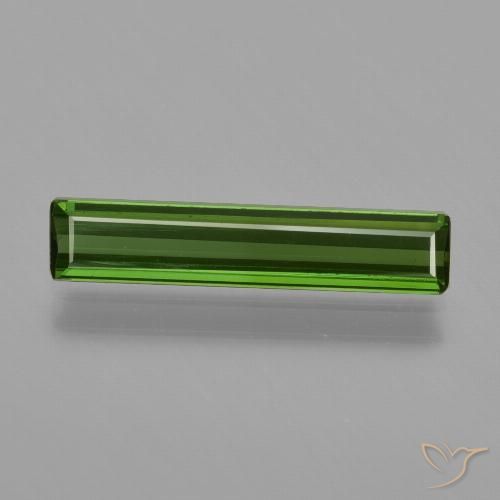 1.14ct 天然 フォレストグリーン トルマリン, エメラルドカット, VVS-VS