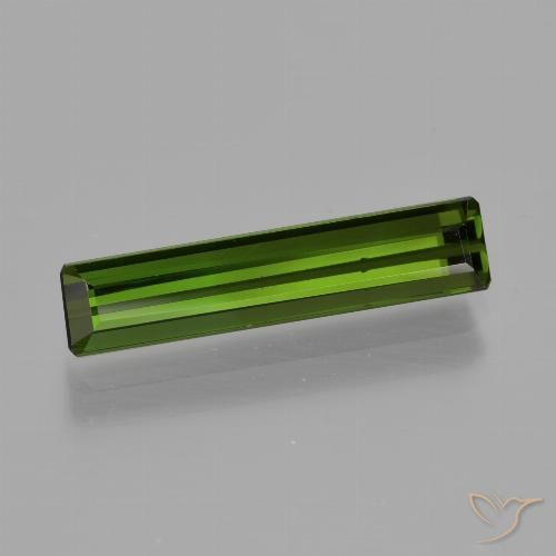 1.76ct 天然 ダークグリーン トルマリン, エメラルドカット, VS