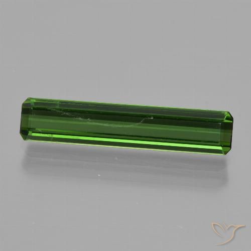 1.78ct 天然 ダークグリーン トルマリン, エメラルドカット, VS