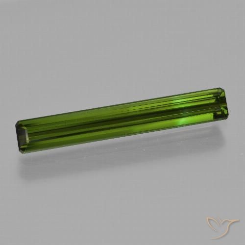 1.70ct 天然 ダークグリーン トルマリン, エメラルドカット, VS