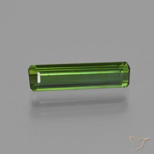 0.99ct 天然 アーシーグリーン トルマリン, エメラルドカット, VVS-VS