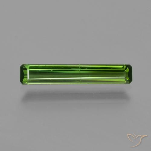 0.96ct 天然 ミディアムグリーン トルマリン, エメラルドカット, VS