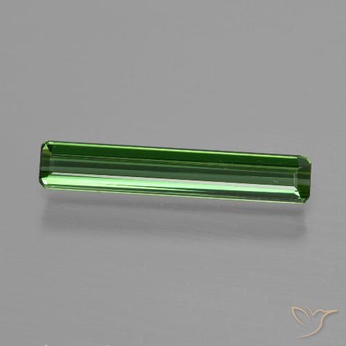 0.90ct 天然 ダークグリーン トルマリン, エメラルドカット, VS