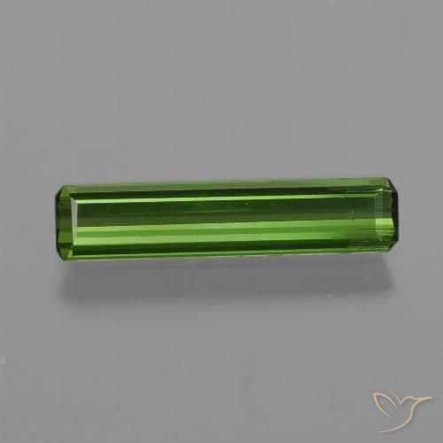 1.08ct 天然 アーシーグリーン トルマリン, エメラルドカット, VS