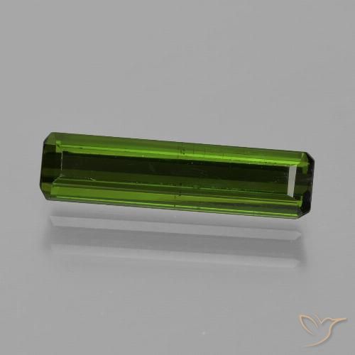 1.27ct 天然 ディープグリーン トルマリン, エメラルドカット, VS