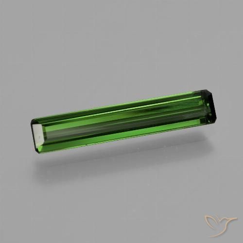 1.22ct 天然 フォレストグリーン トルマリン, エメラルドカット, VS