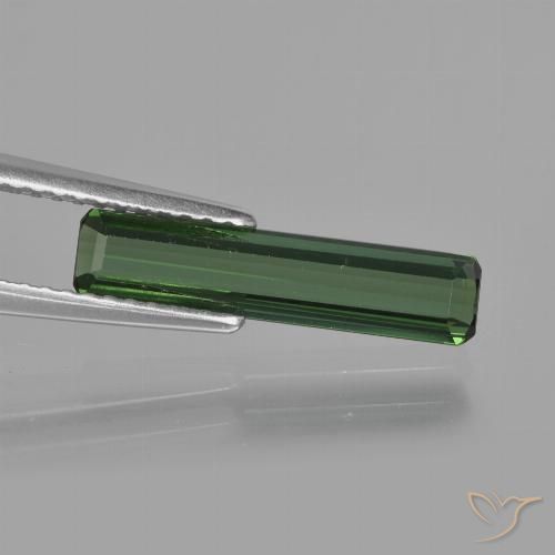 1.24ct 天然 フォレストグリーン トルマリン, 八角形 / エメラルドカット, VS, Photo A