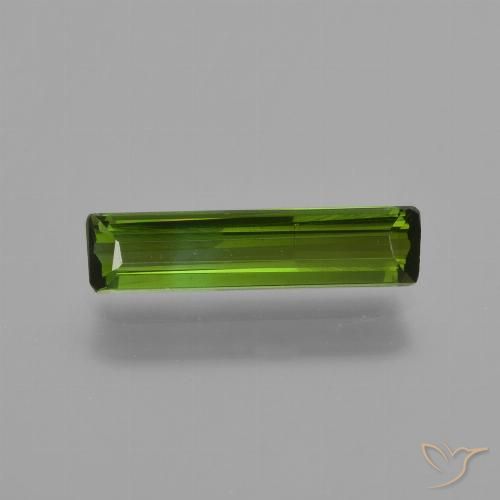 0.82ct 天然 ダークグリーン トルマリン, エメラルドカット, VS